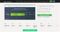 Desktop Screenshot of minergate.com